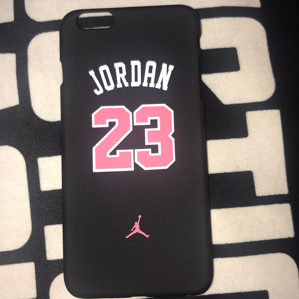 Black and pink jordan iPhone6/6s plus case